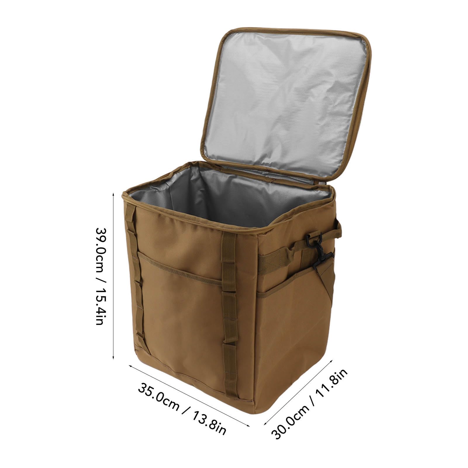 Borsa Termica Pieghevole Pieghevole Borsa Termica Isolata Borsa Termica per Alimenti Isolata da Campeggio Borsa Termica per Alimenti di Grande capacità Posizioni Multiple di