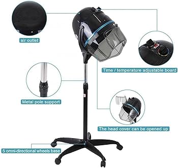 Amazon | Quxxuol ドライヤー理髪店 フード 式ヘアドライヤー
