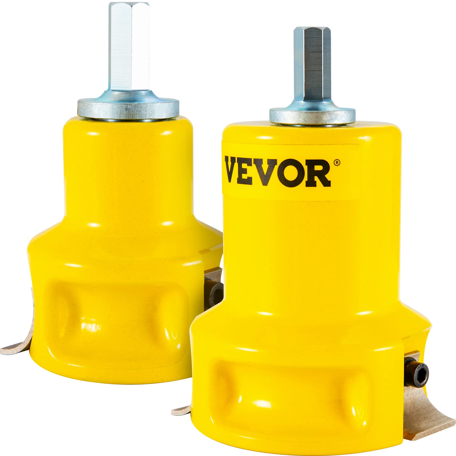VEVOR Cortador de espiga, 1"/25,4 mm y 2"/50,8 mm de diámetro, con cuchillas curvadas dobles y tornillos de botón, kit maestro para el hogar, cortador de muebles de troncos de aluminio y acero de pr