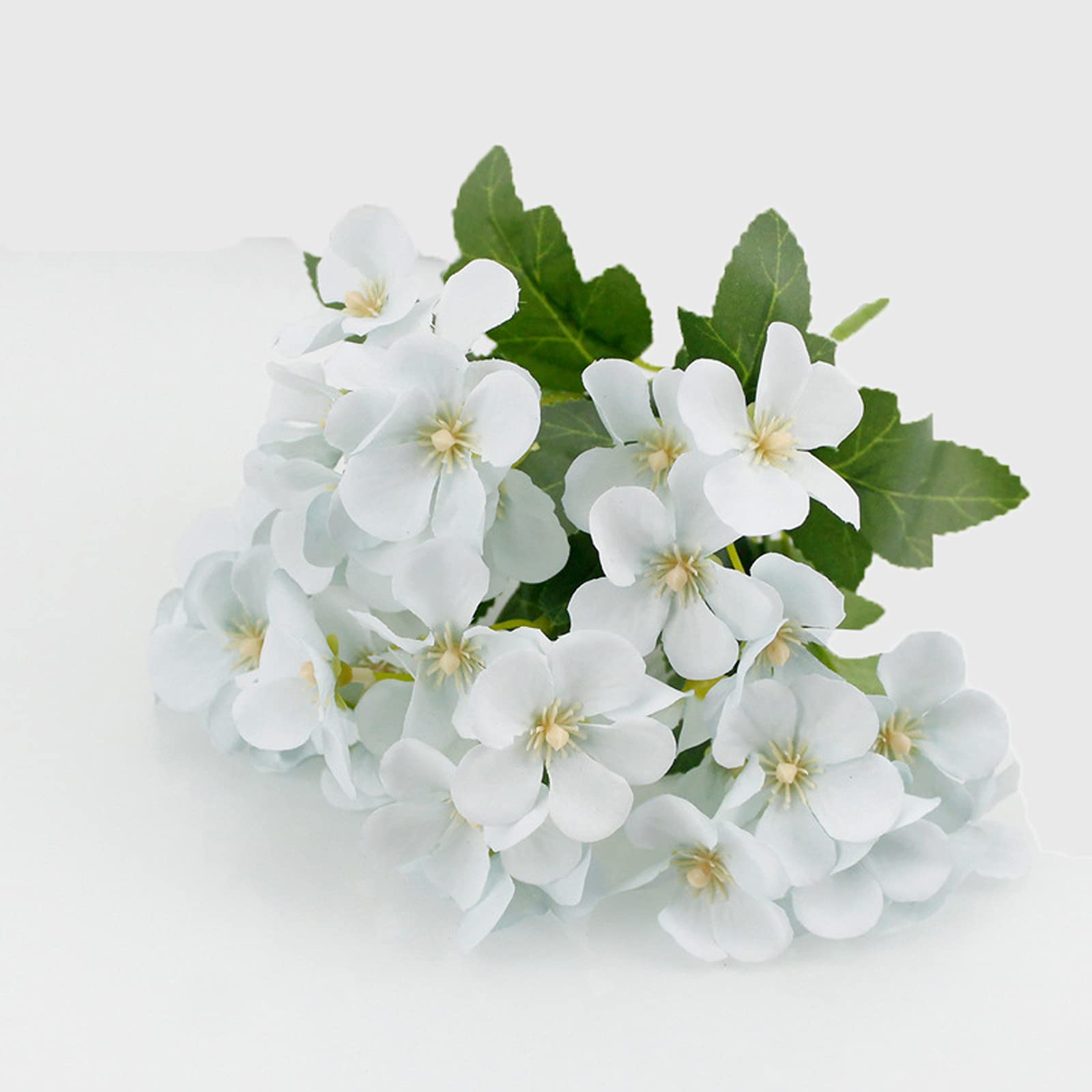 SBJKLYRN Simulated flowers, 6 Head/bouquet Hydrangea Artificial Silk Flowers Bridal Hand...