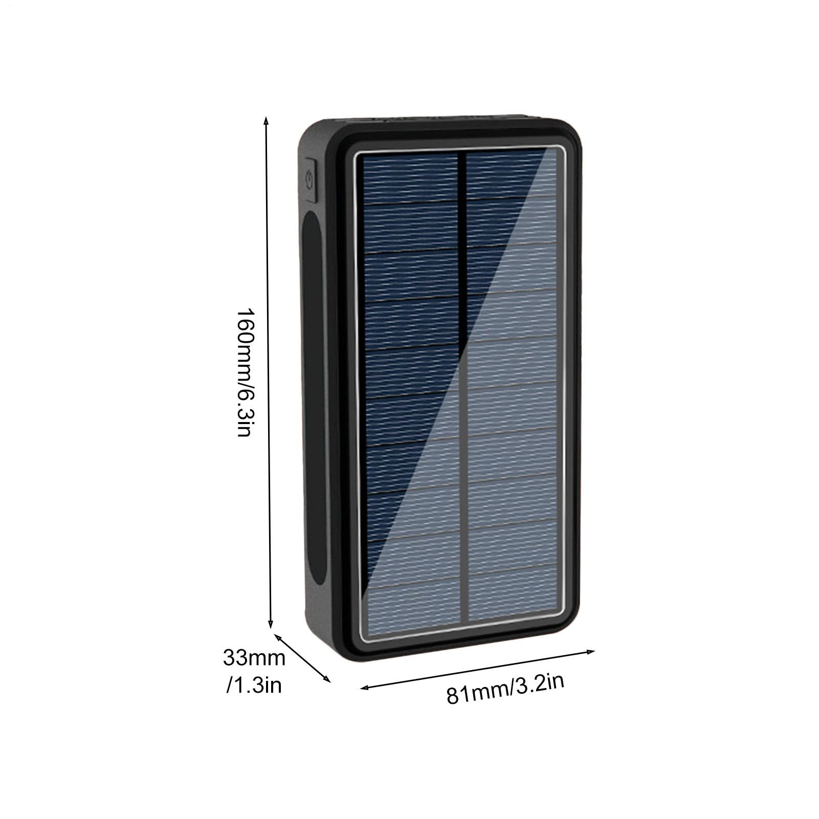 Caricatore Solare Power Bank Batteria Esterna Impermeabile Da 20000mAh Con | Power Bank Solare Caricatore per Cellulare Batteria Portatile per Campeggio Pendolarismo Picnic Es
