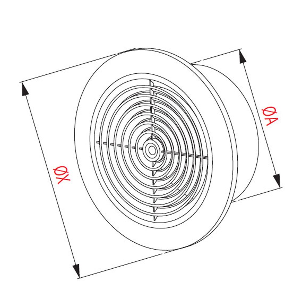 La Ventilazione CR237M Griglia Di Ventilazione In Plastica Rettangolare 227x80 Mm Da Sovrapporre - Foto 11