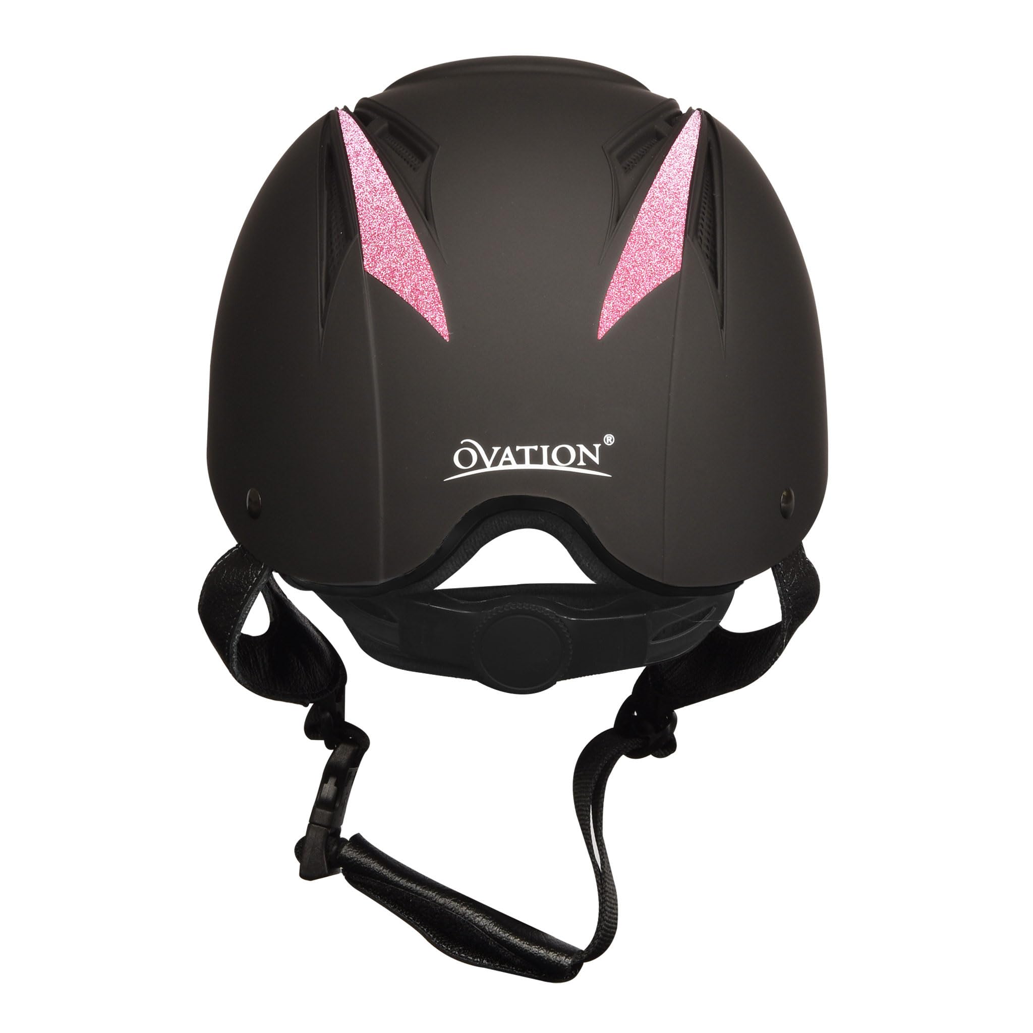 Ovation Z-6 Glitz 2.0 Horseback Riding Helmet (Glitter Pink) - XS/S Size With Adjustable Dial & Removable Liner