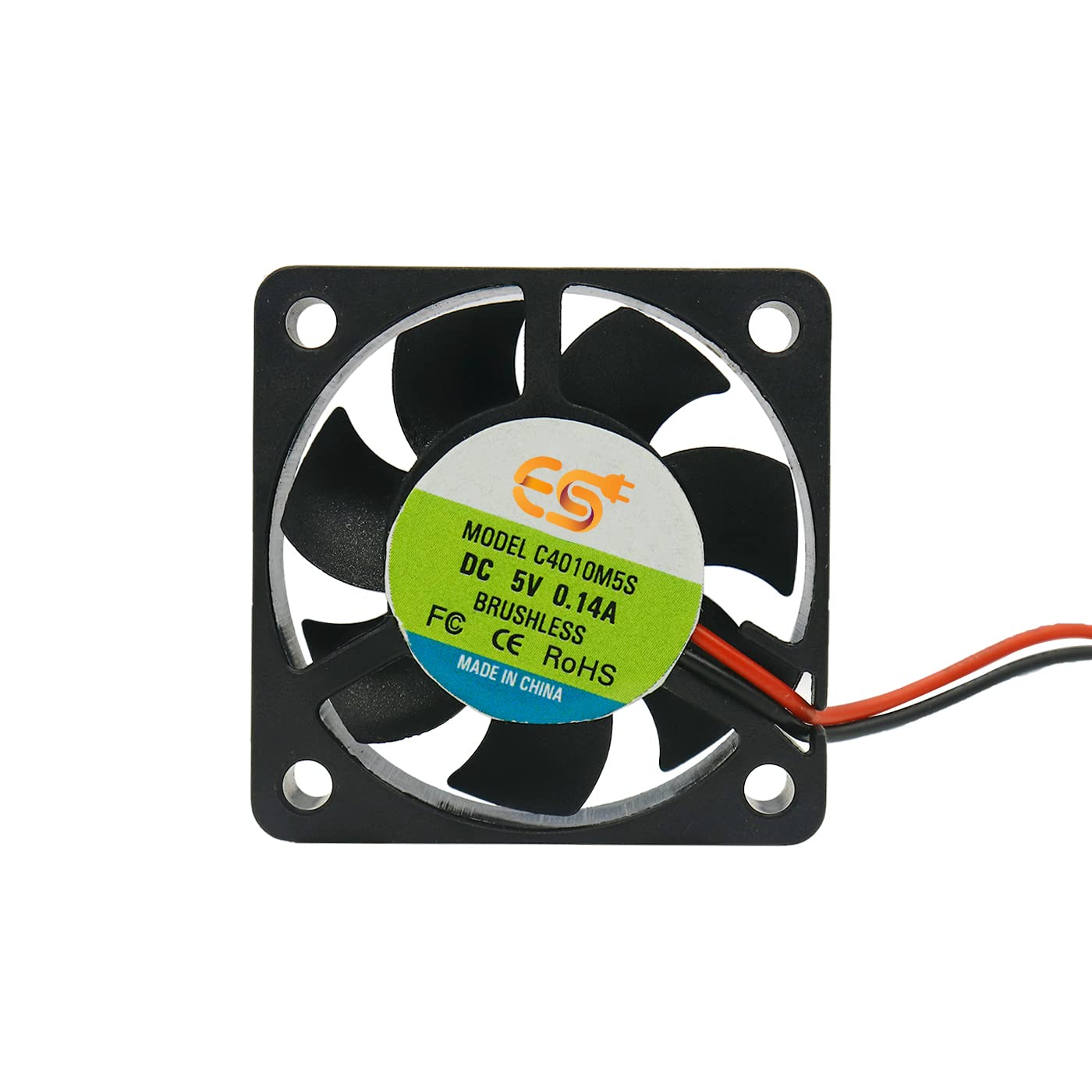 electronic spices mini 4010 1.55 inch (40x40x10mm) brushless 5v dc exhaust cooling fan single piece