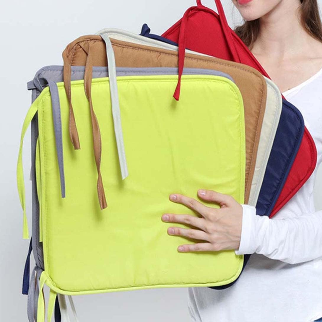 2/4/6個セット ソフト 滑り止め スクエアチェアパッド 40x40cm クッション 屋内/屋外用 家庭 ガーデン オフィスに最適