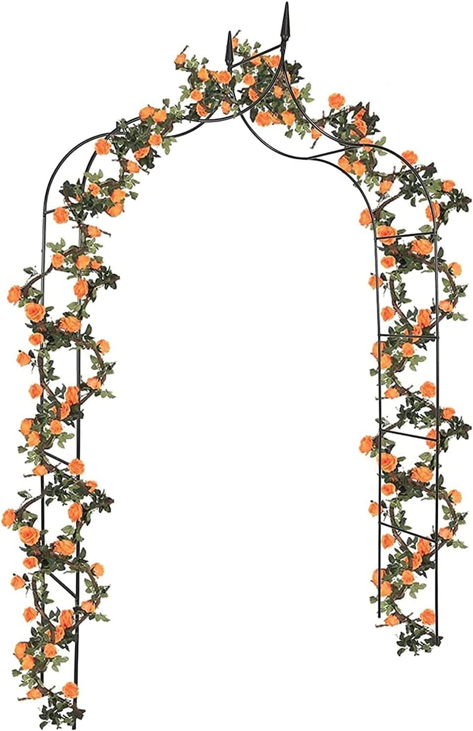Arche de jardin robuste contre l'affaissement des plantes grimpantes