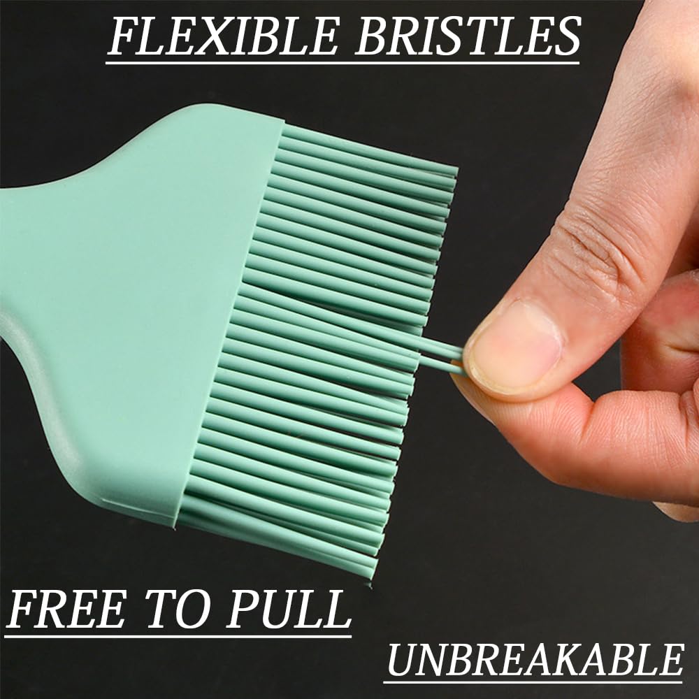 MBUYGYUO Large Silicone Basting Brush Silicone Brush Meat Baster Silicone Basting Pastry Brushes for Spreading Oil Butter Sauce Egg Bread BBQ - Image 4