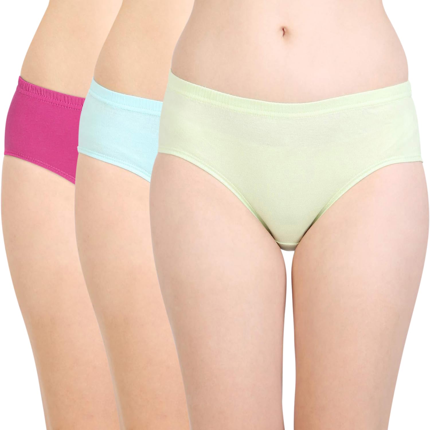 bodycare Women's Cotton Classic Panty(ES-2C_Assorted) Pack of 3-picture-37
