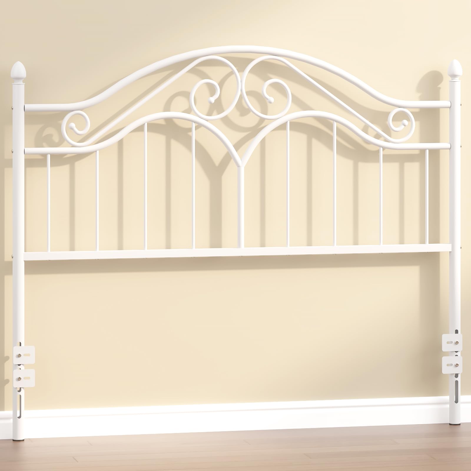 Elephance Headboard for Queen Size Bed Frame, Vintage Platform Bed Metal Headboard Only, Height Adjustable, Sturdy and Stable, Queen Size, Easy