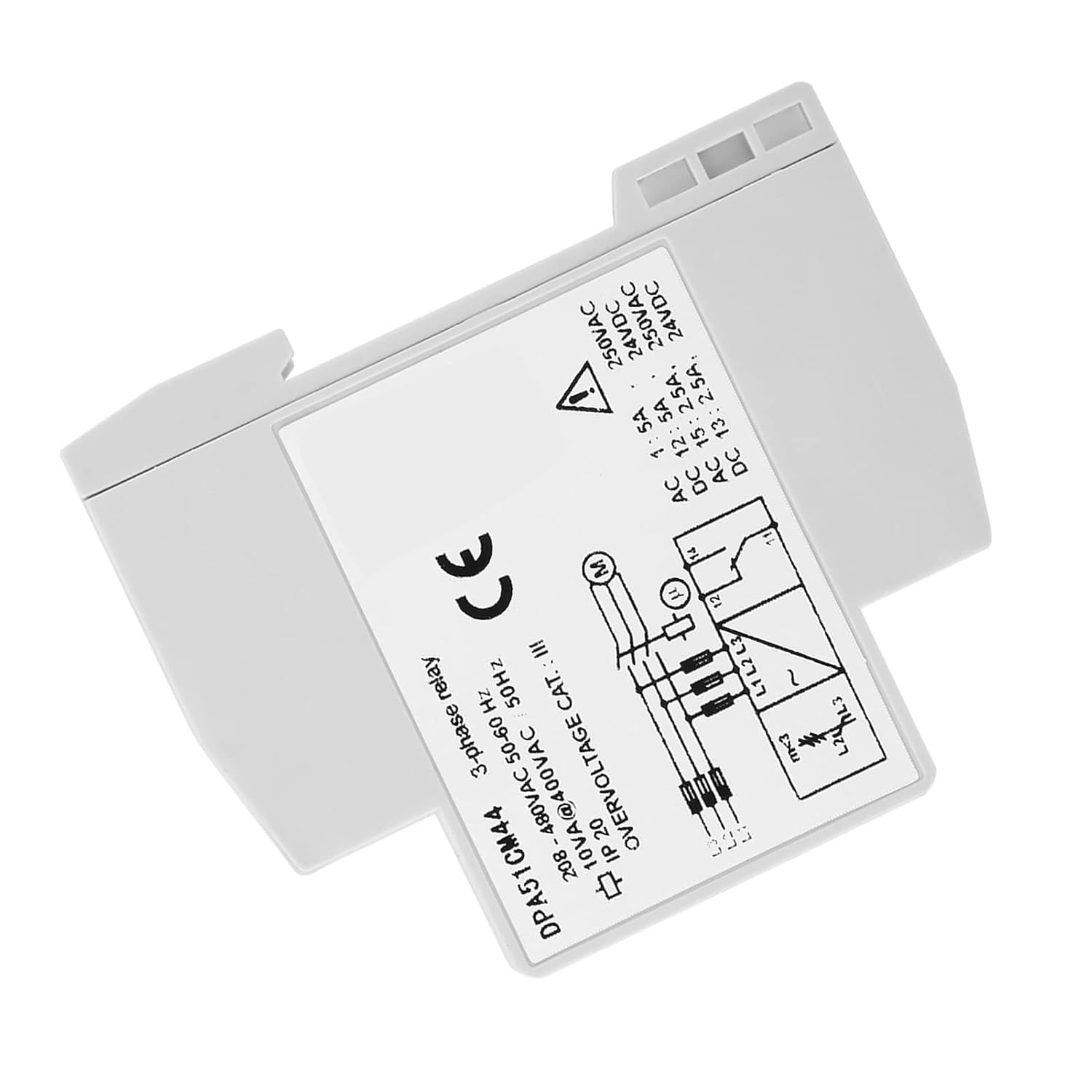 DPA51CM44 3 Phase Monitoring Relay, High Performance Voltage Protection Circuit for Motor Elevator Air Compressor Systems