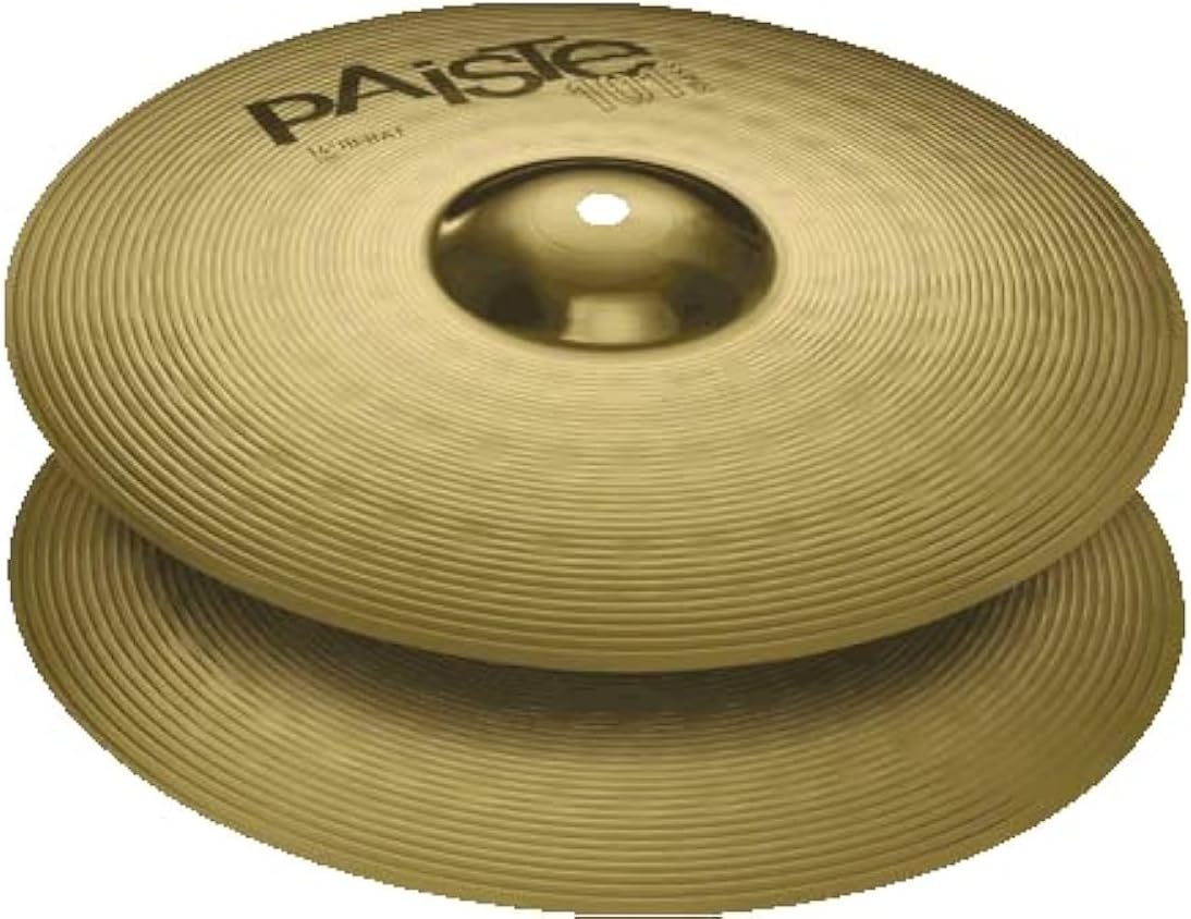 Paiste 101 Brass Series 14-Inch Medium Sustain Hi-Hat Cymbal Pair (0144014)
