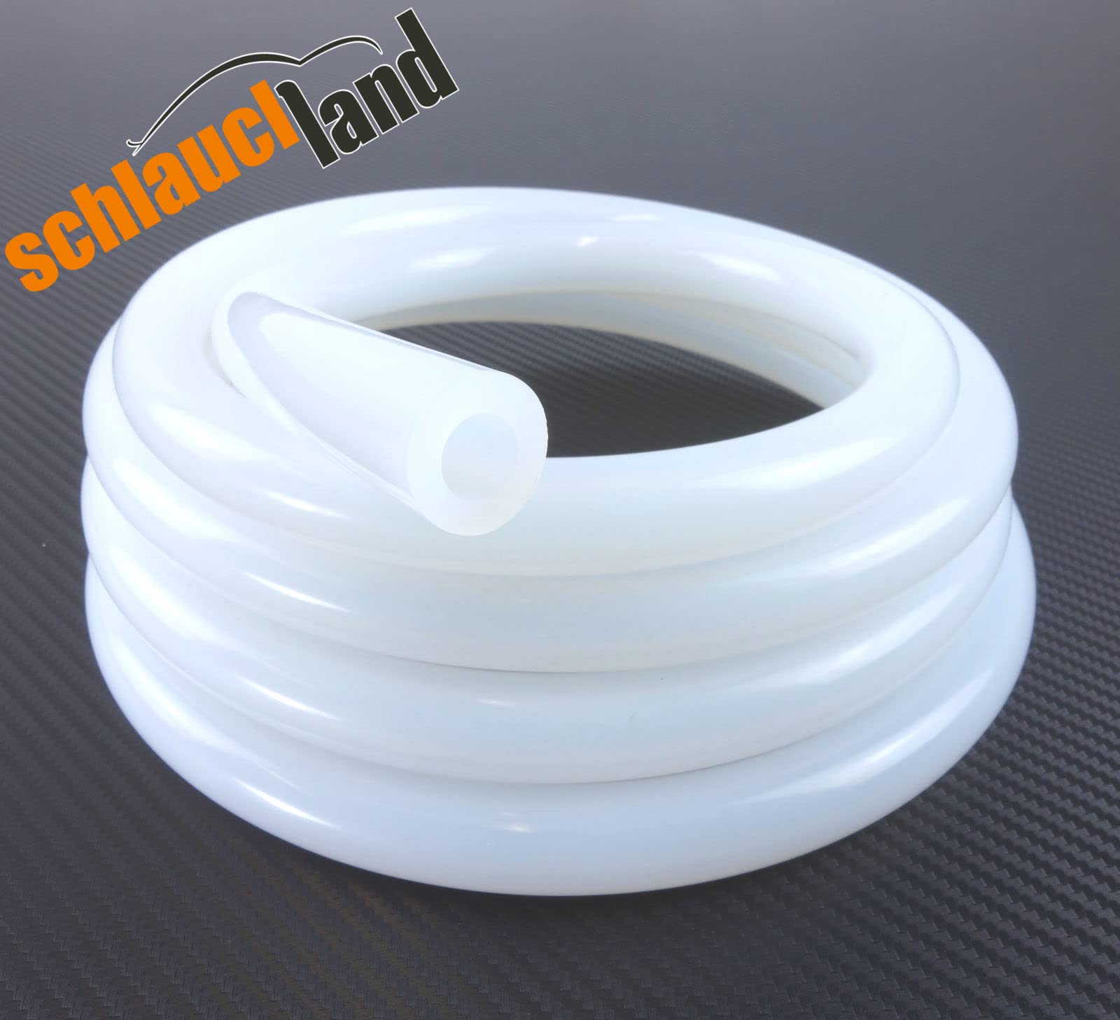 Schlauchland 10m Silikonschlauch ID-Ø 5mm lebensmittelecht FDA Lebensmittelschlauch |VIELE GRÖSSEN & Farben 2-19mm | Premium