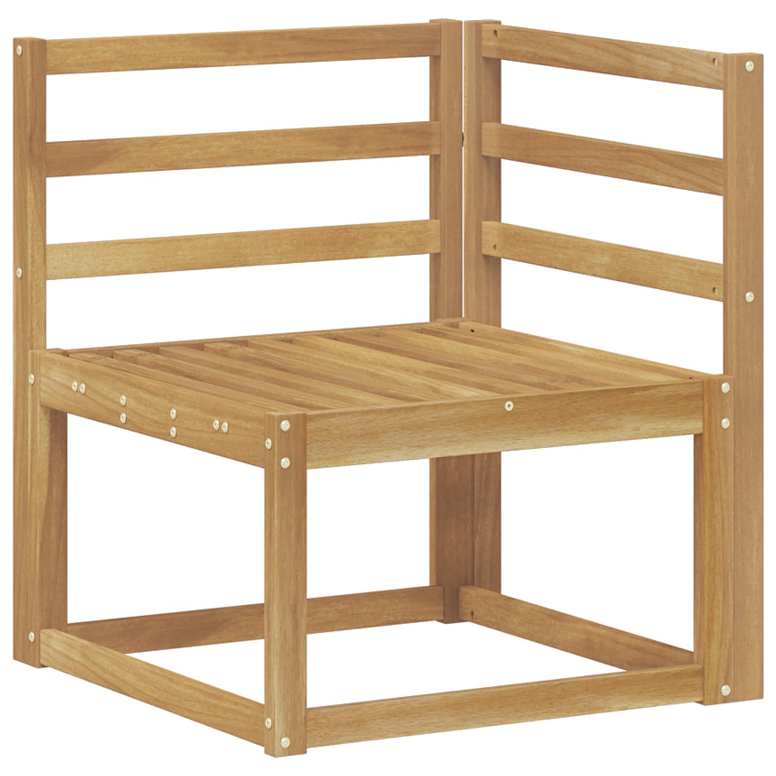 vidaXL Zestaw sof na zewnątrz 5 pcs Biały Lite Drewno Akacji, Ogród, nowoczesna sofa ogrodowa, narożnik, odporne na pogodę siedziska na taras, komfortowa strefa relaksu
