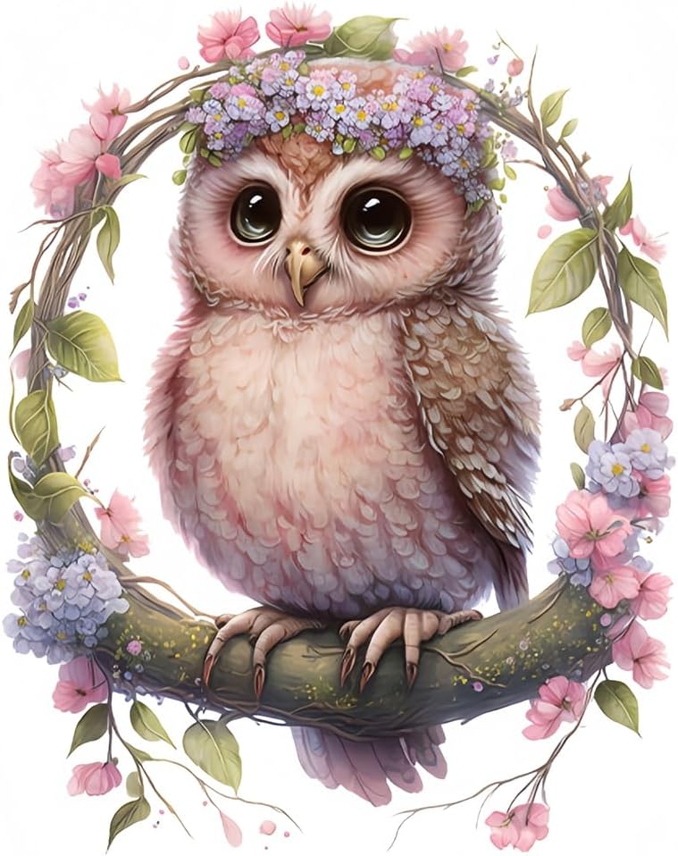 Owl Swing Toilet Cover Sticker Decals,Flower leaf bird Waterproof Toilet Lid Tank Seat Decals Cistern Self-Adhesive Bathroom Wall Sticker