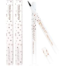 Freckle Pen 4 Colors Available, Natural Lifelike Freckle Makeup Pen, Waterproof Long Lasting Quick Dry - Light Brown, Natural Coffee, Chestnut, Dark Brown