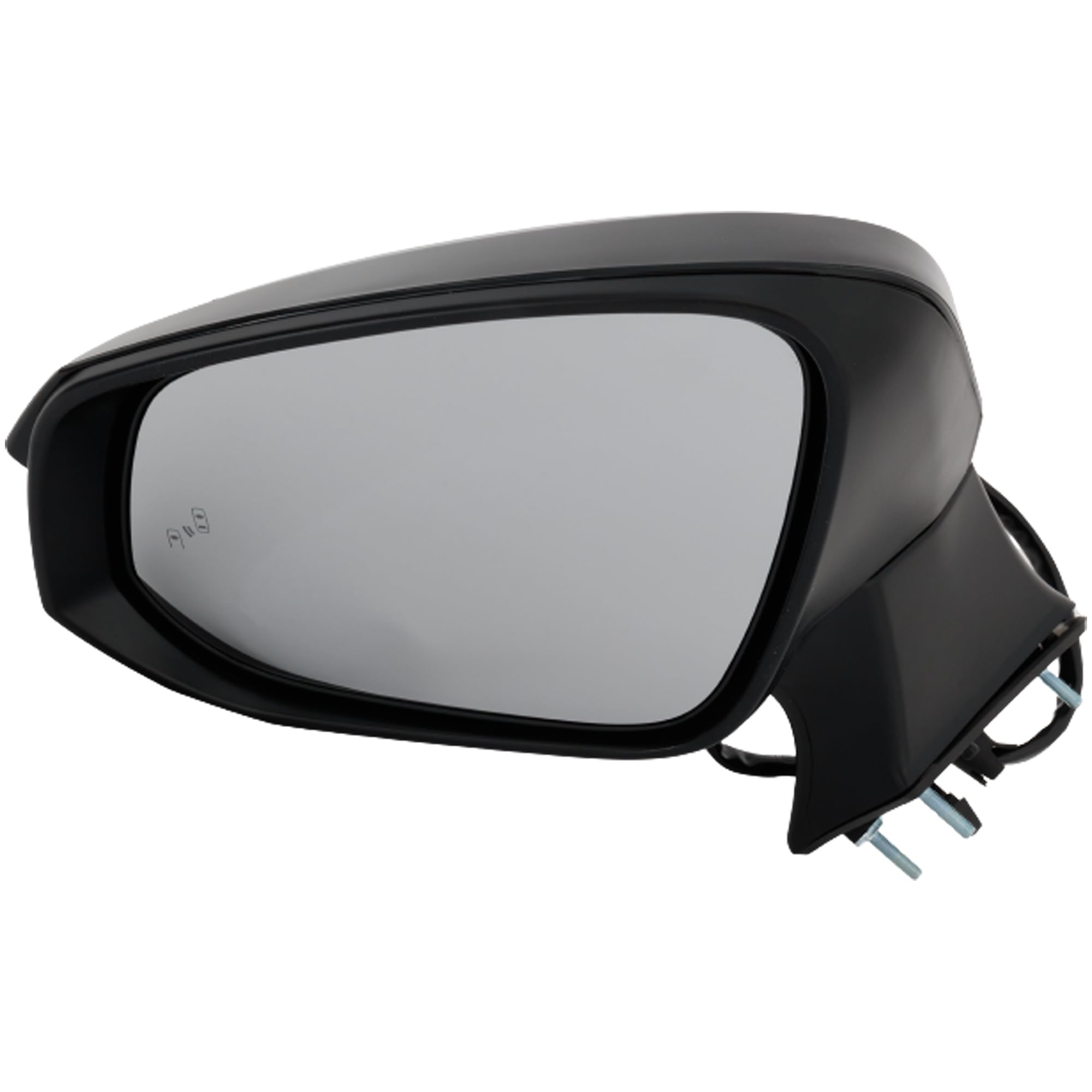 Kool Vue Driver Side Non-Electric Mirror For Toyota Tundra 2014-2017 Manual Fold Without Signal Light, Blind Spot Monitor, Memory & Puddle Lamp Textured W/o Cold Climate Spec