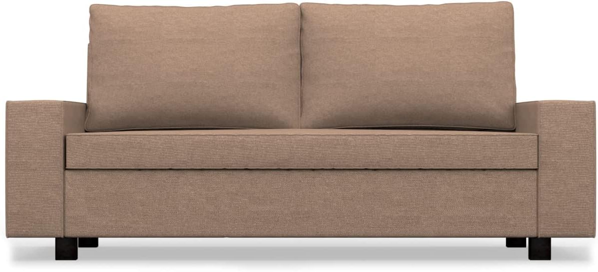 comfortly Sofa Slipcover Replacement Hand Made Compatible with VILASUND 3 Seat Sofa Bed - Covers ONLY (Crown - Antelope)