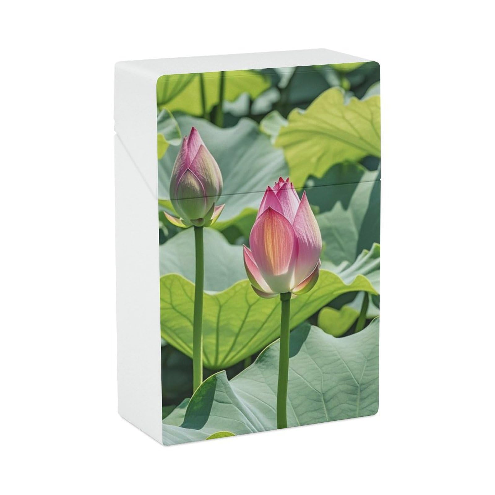 Amazon.com: Beautiful Lotus Flowers Cigarette Case Normal Size Cigarette  Holder Case Skul Style Box 20 Capacity Women and Men Perfect for Roll Your  Own Cigs : Health & Household