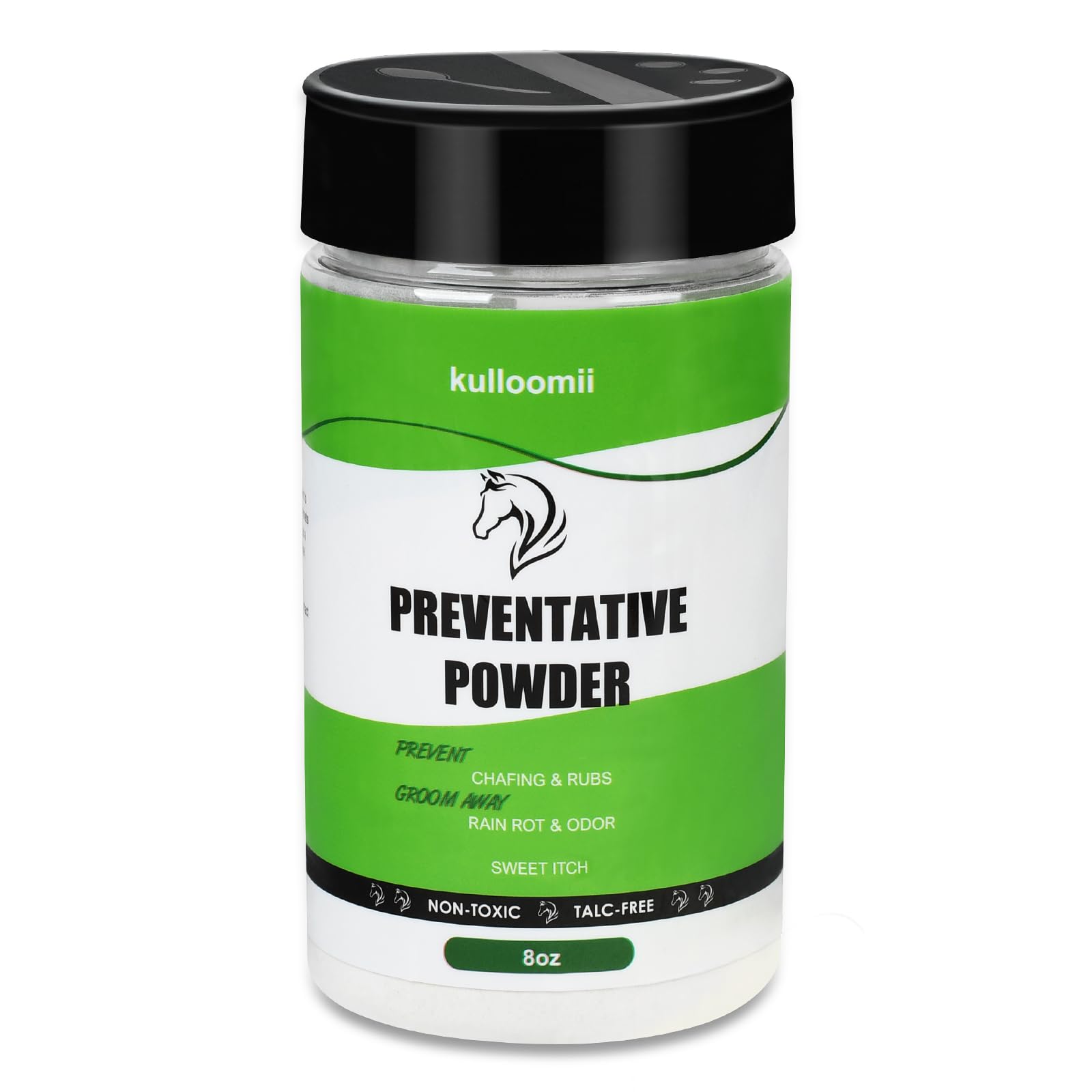 Daily Preventative Powder for Horses - Coat & Skin Care for Horses, Soothes Sweet Itch and Eliminate Odors- 8oz Horse Dry Shampoo