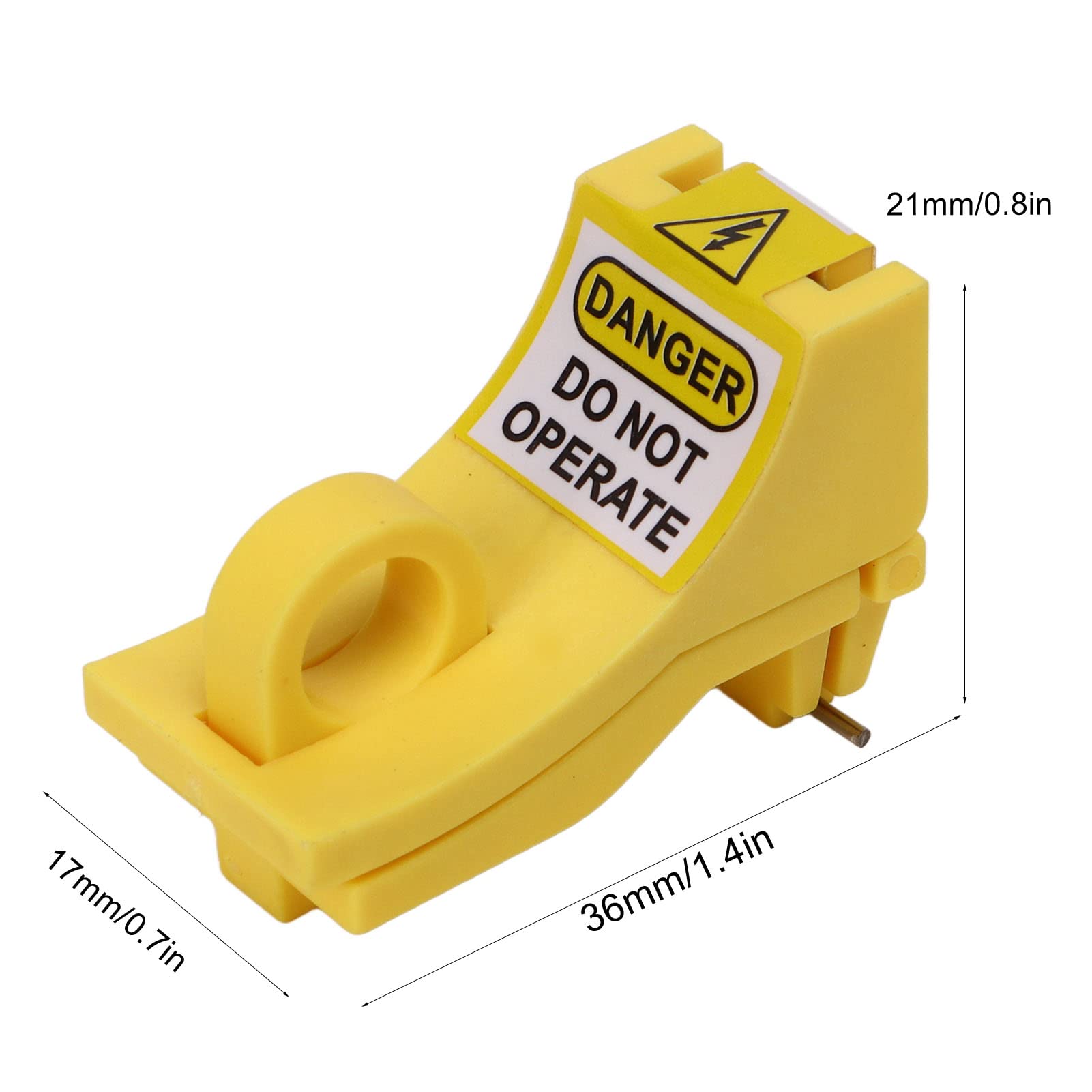 2 Szt. UrząDzenie BlokująCe WyłąCznik, Blokada WyłąCznika Miniaturowego Wysoka Wytrzymałość Mechaniczna Nylonowa Szpilka Out Blokada WyłąCznika dla Stacji Loto Blokada Tag Out