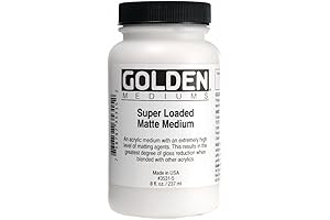 Golden Super Loaded Matte Medium, 8 oz Jar - So Flat You...