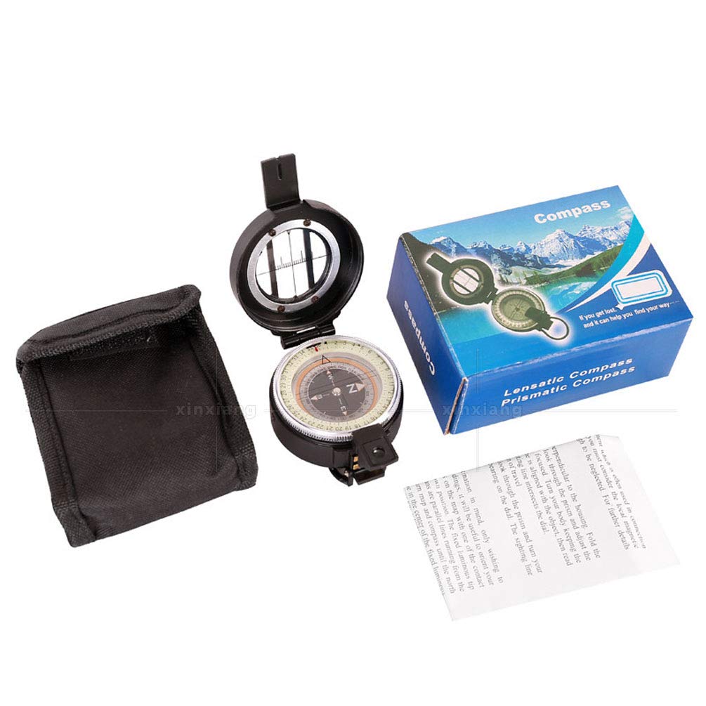 Beau Boussole Portable, Boussole D'équipement de Voyage en Plein Air pour La Randonnée, La Chasse, l'escalade, La Conception Lumineuse Durable