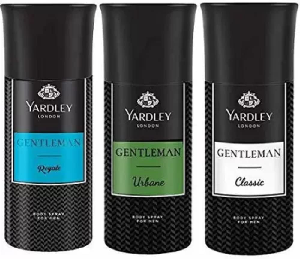 Yardley London Gentleman Classic,Gentleman Urbane,Gentleman Royale Deodorant Spray - For Men (450 ml, Pack of 3)-picture-51
