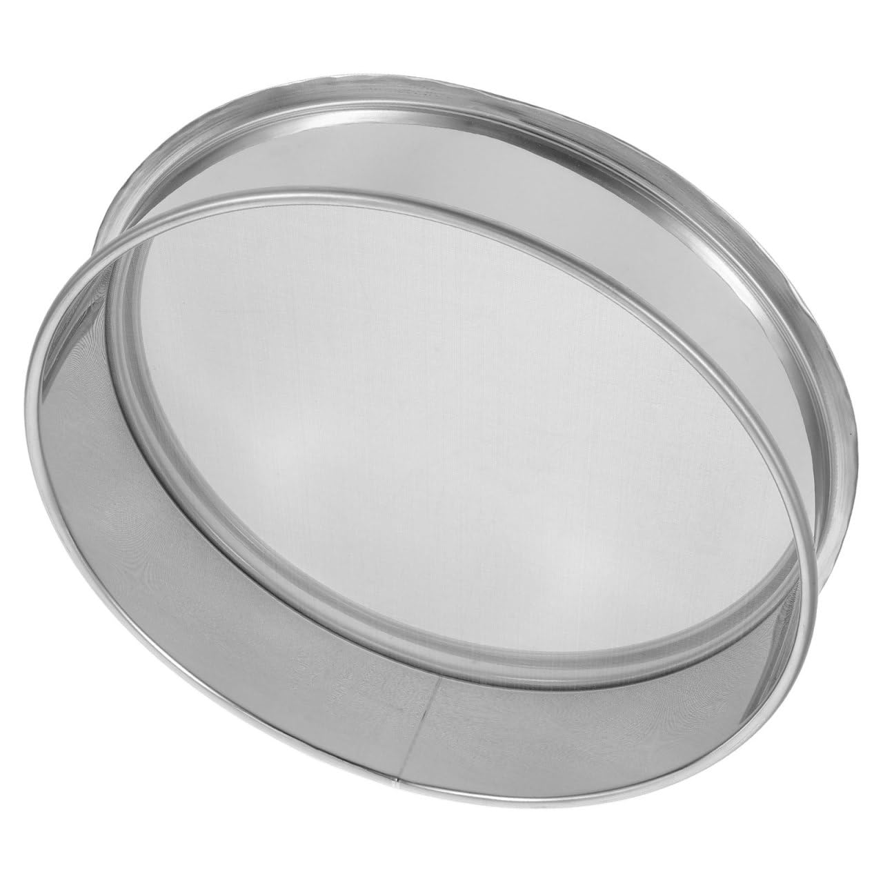 Cedazo de acero inoxidable Mikikit redondo para esmalte de cerámica y pintura plata
