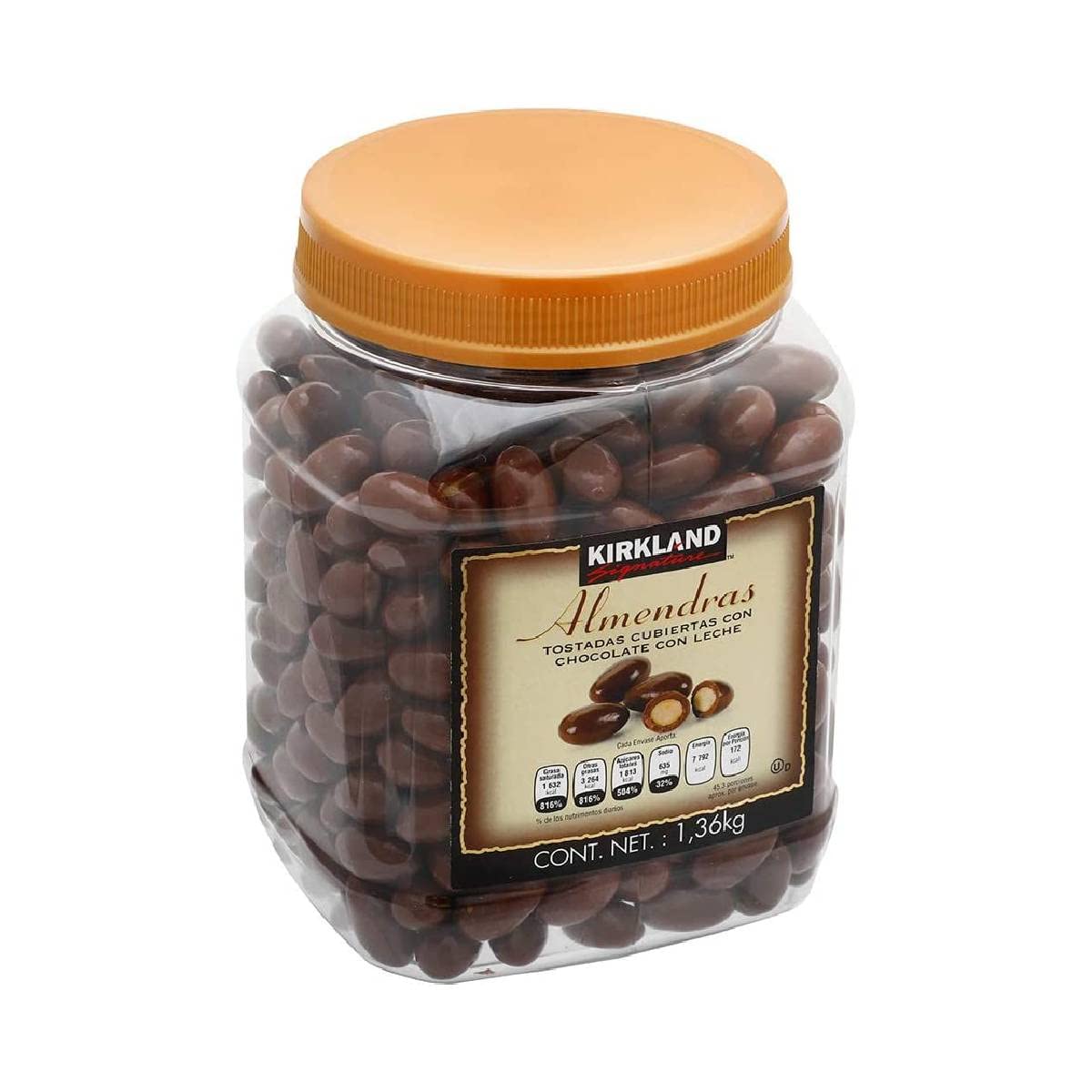 Kirkland Almendras Tostadas Cubiertas en Chocolate con Leche - 1.36 kg ...