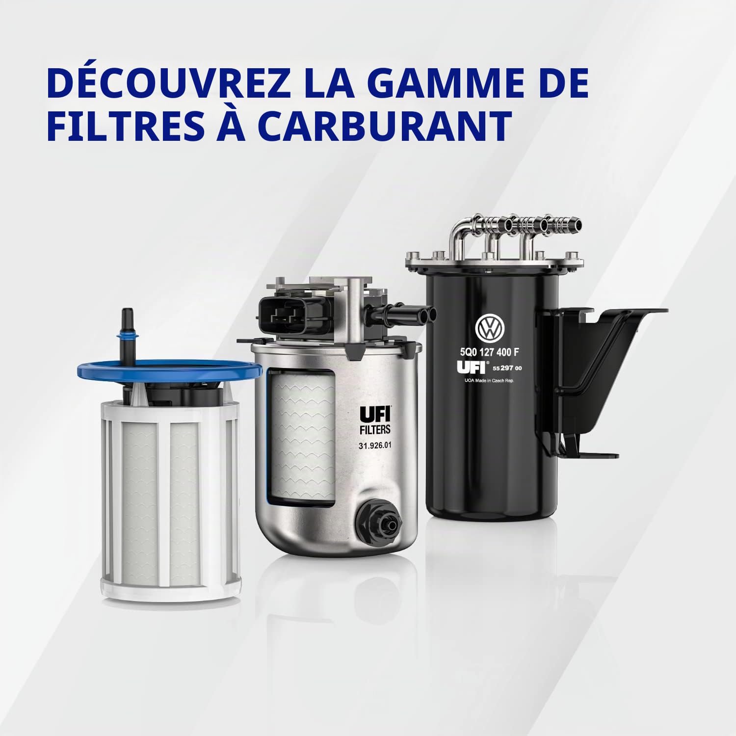 UFI Filters, Filtre Diesel 55.173.00, Filtre à Carburant de Remplacement, Adapté aux Voiture, Applicable sur Divers Modèles de Fiat et Lancia