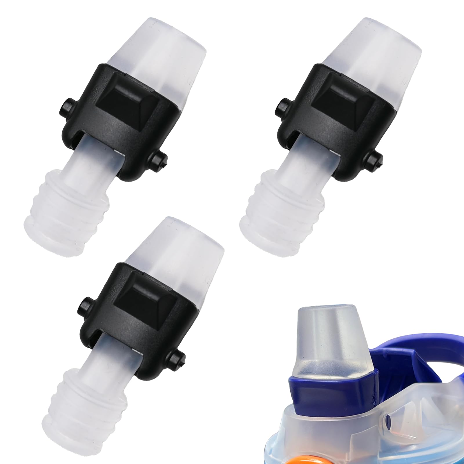 3 Pack Replacement Silicone Spout for Contigo Aubrey Water Bottles,Soft Mouthpiece Replacement Parts Compatible with Contigo Aubrey 14oz/20oz Water Bottle(Only Spout)