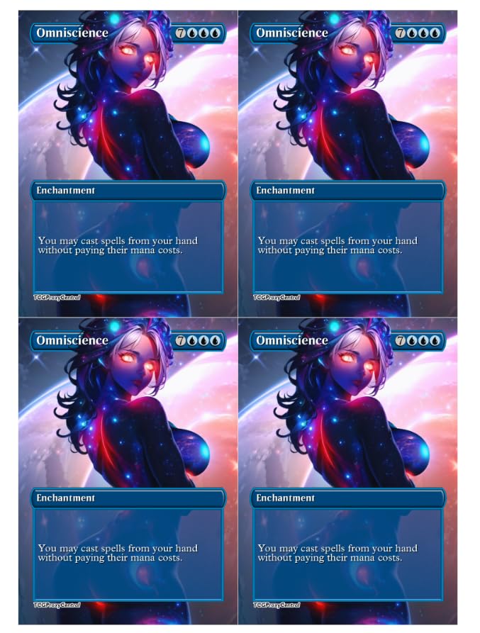 Amazon.com: 4x | Omniscience | Anime | Full Art | Foil or Non-Foil