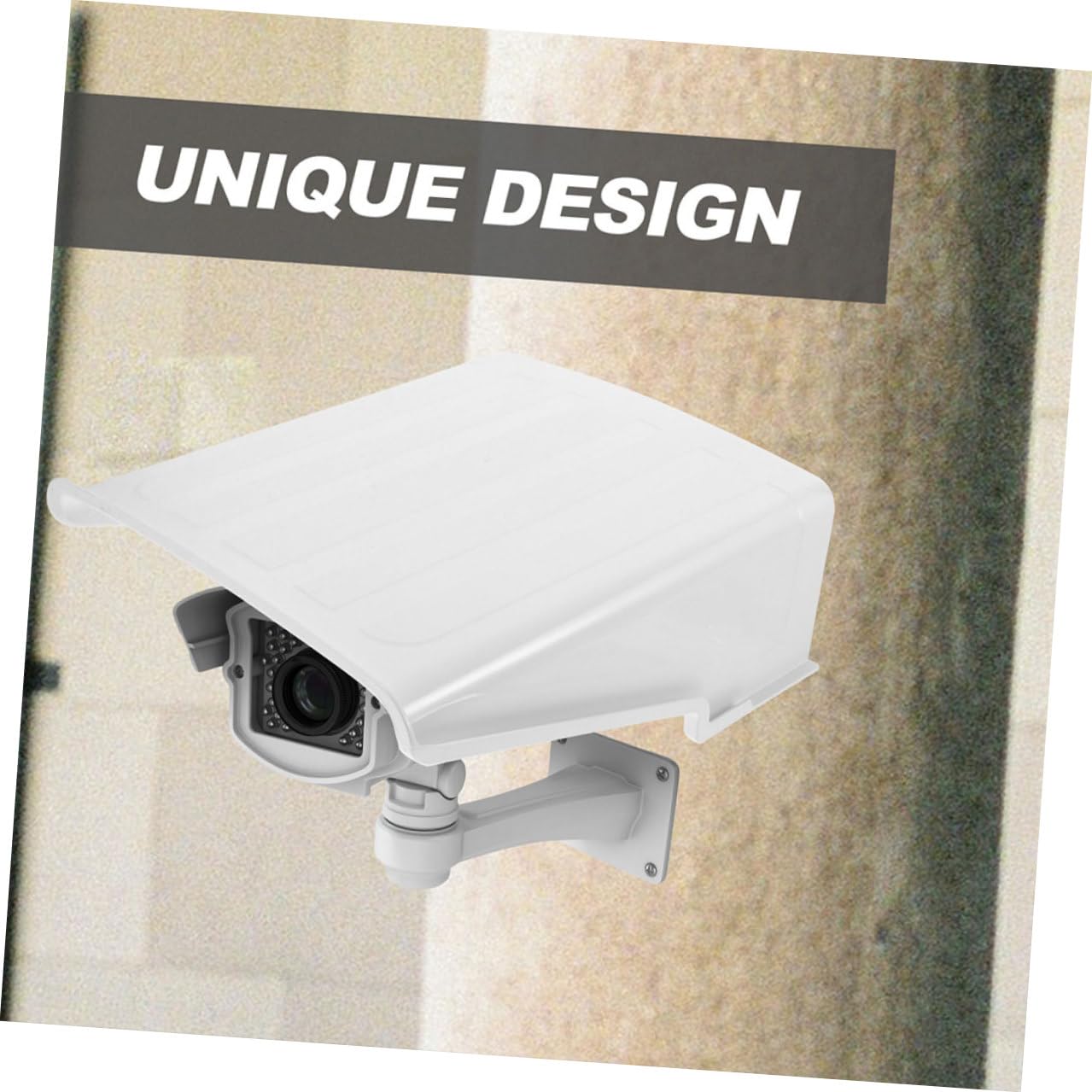 LABRIMP Cubierta para Cámara de Seguridad Exterior, Funda Resistente Lluvia y Polvo, Protección para Cámaras CCTV, Uso al Aire Libre, Color Negro, Pack 2 Unidades
