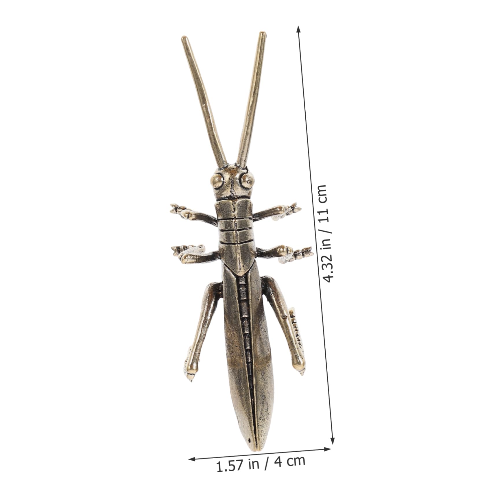 Amazon.co.jp: TOPPERFUN 小さな銅製バッタの置物 銅製昆虫