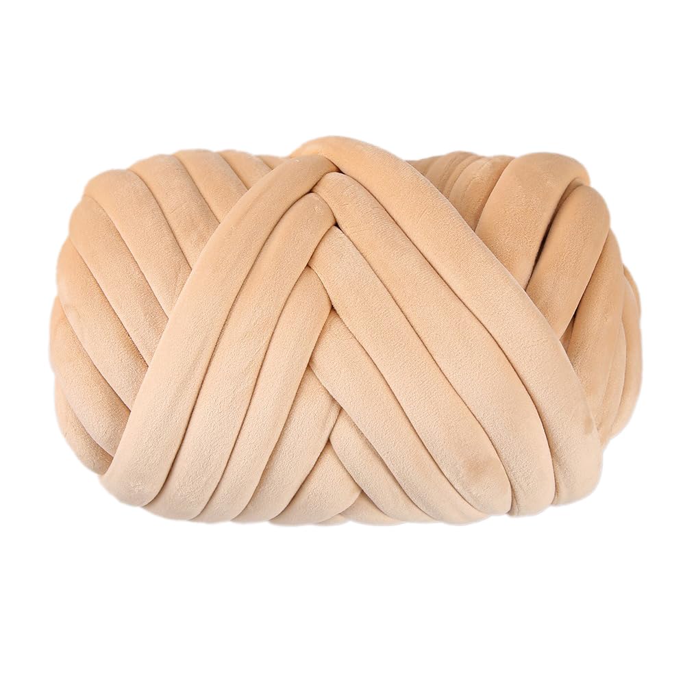 Gruba włóczka wełniana, 750 g, Chunky XXL Yarn do dziergania na ręce, przędza do dziergania na ręce, nieporęczna, miękka przędza dla początkujących, do szydełkowania, koców, poduszek, kosza dla