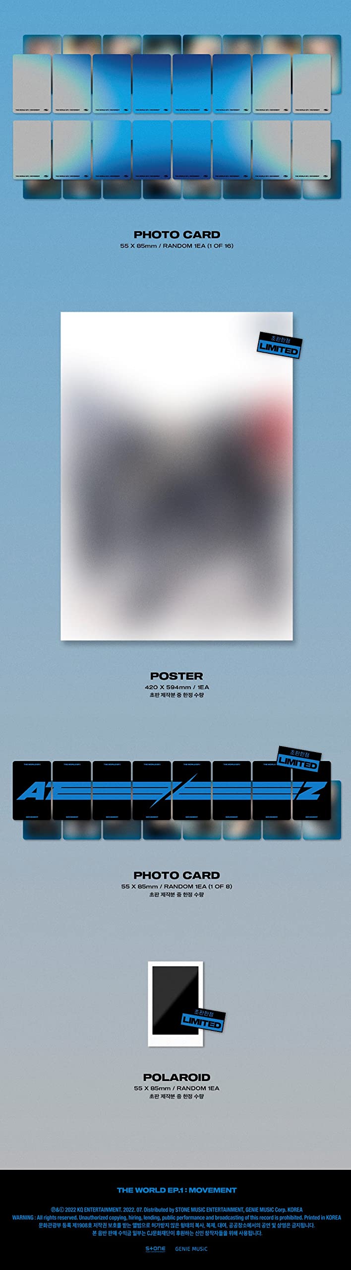 Ateez – The World EP.1: MOVEMENT [Versione Random] Album + Omaggi Esclusivi BolsVos (eBook K-POP E Photocard)