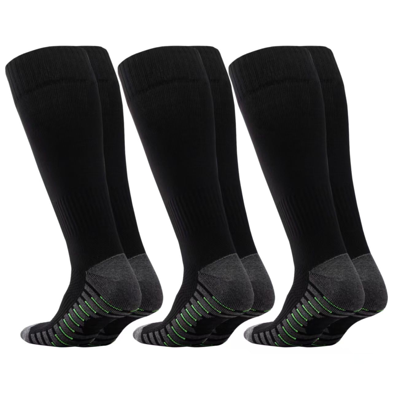 ERWOYIA 2/3 Pack Grip Soccer Softball Baseball Football Socks for Man Woman Youth Kids Girls Boy's Knee High Socks