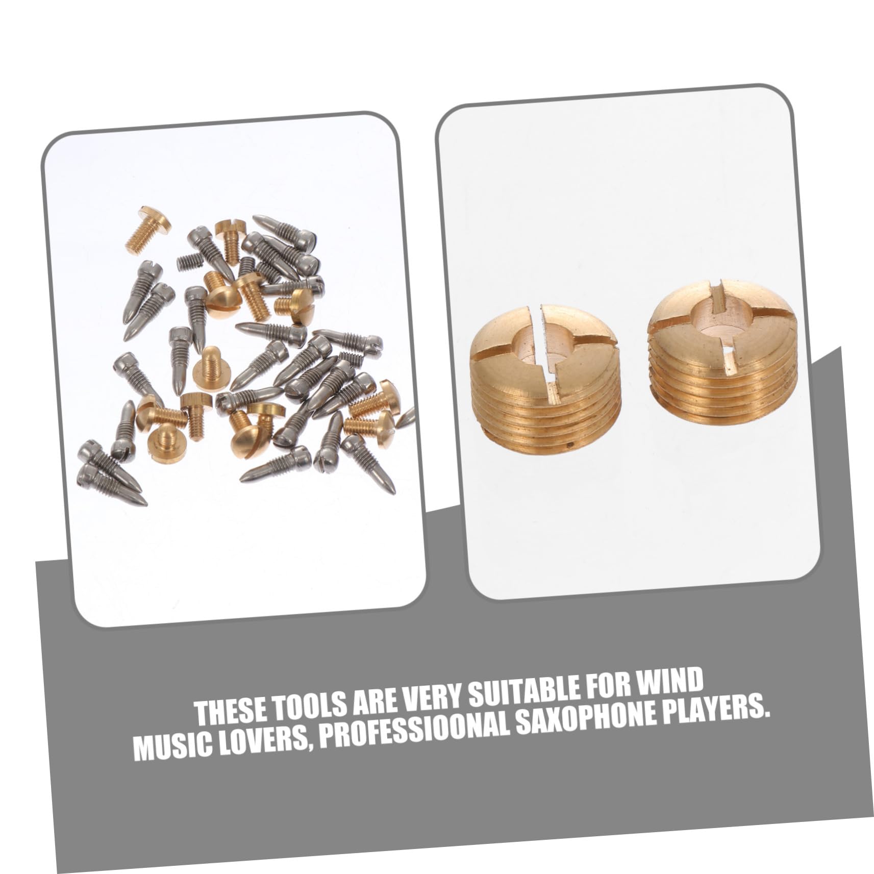 minkissy Kit Riparazione Sax Contralto in Inossidabile con Molle e Viti Resistenti per Strumenti Fiato Compatto per Manutenzione e Riparazioni Te Accessori Pratici e Durevoli per Saxophone