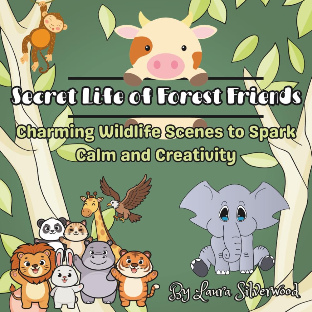 Secret Life of Forest Friends: Charming Wildlife Scenes to Spark Calm and Creativity