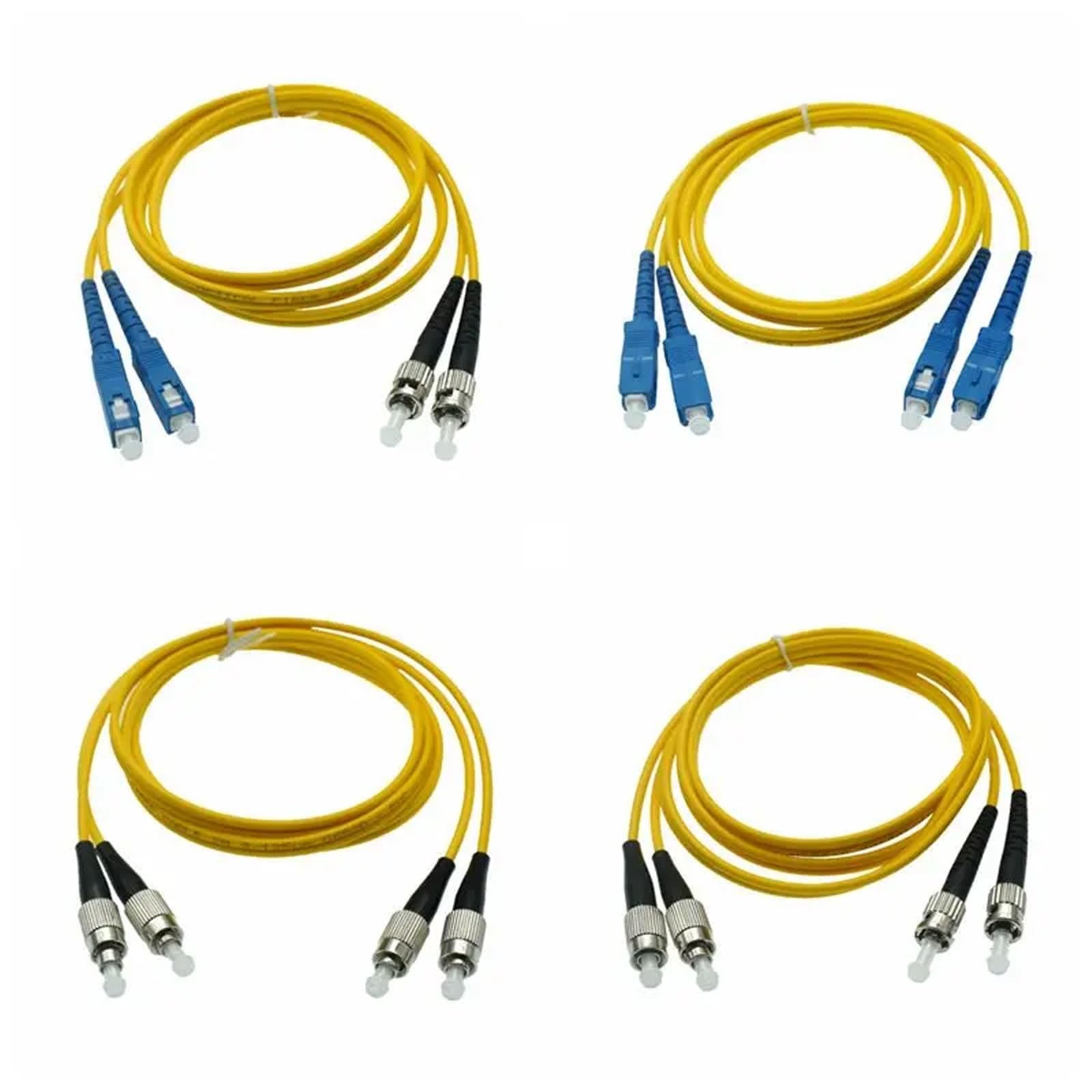Doppio SC LC ST FC UPC a doppio LC UPC Simplex 3.0mm PVC Single Mode Cavo patch in fibra Cavo patch in fibra ottica 1m 2m 3m 50m(Double SC-SC,25M)