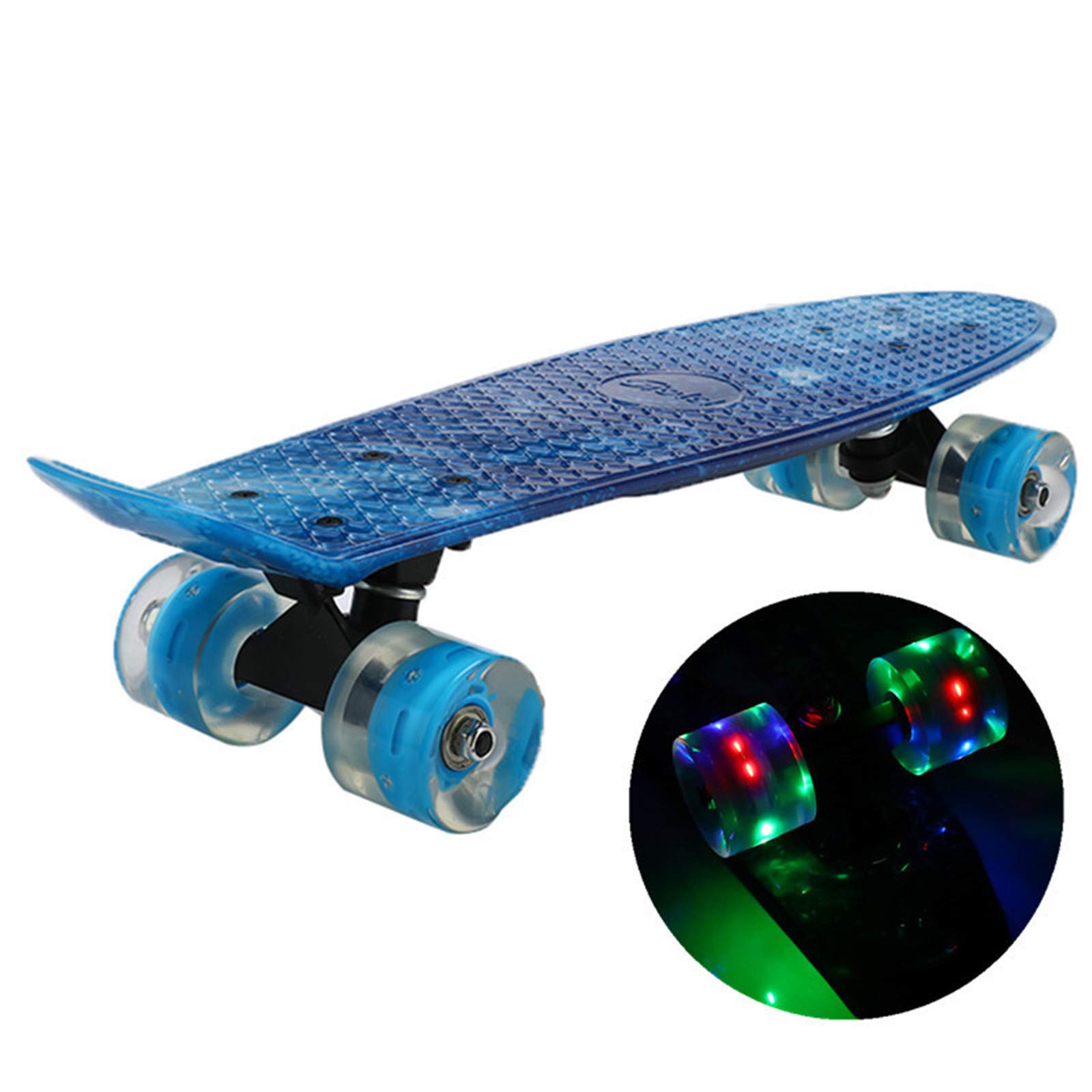 Planches À roulettes pour Enfants, Planches À roulettes Standard Galaxy pour Débutants, Planches À roulettes Complètes avec Roues Lumineuses À LED pour Filles, Garçons Et Adolescents