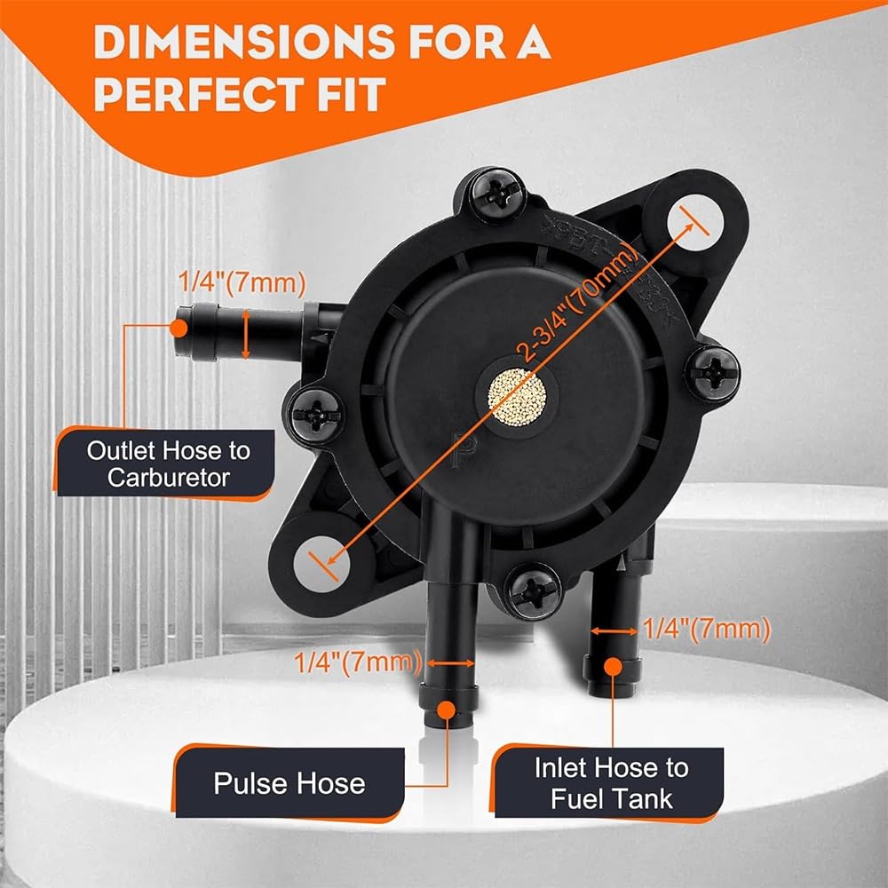 bomba de gasolina moto Bomba de combustible 24 393 04-S 16-S para cortacésped con motor CH17-CH25 CV17-CV25 CH730-CH740 CV730-CV740 17HP-25HP(3 PCS)
