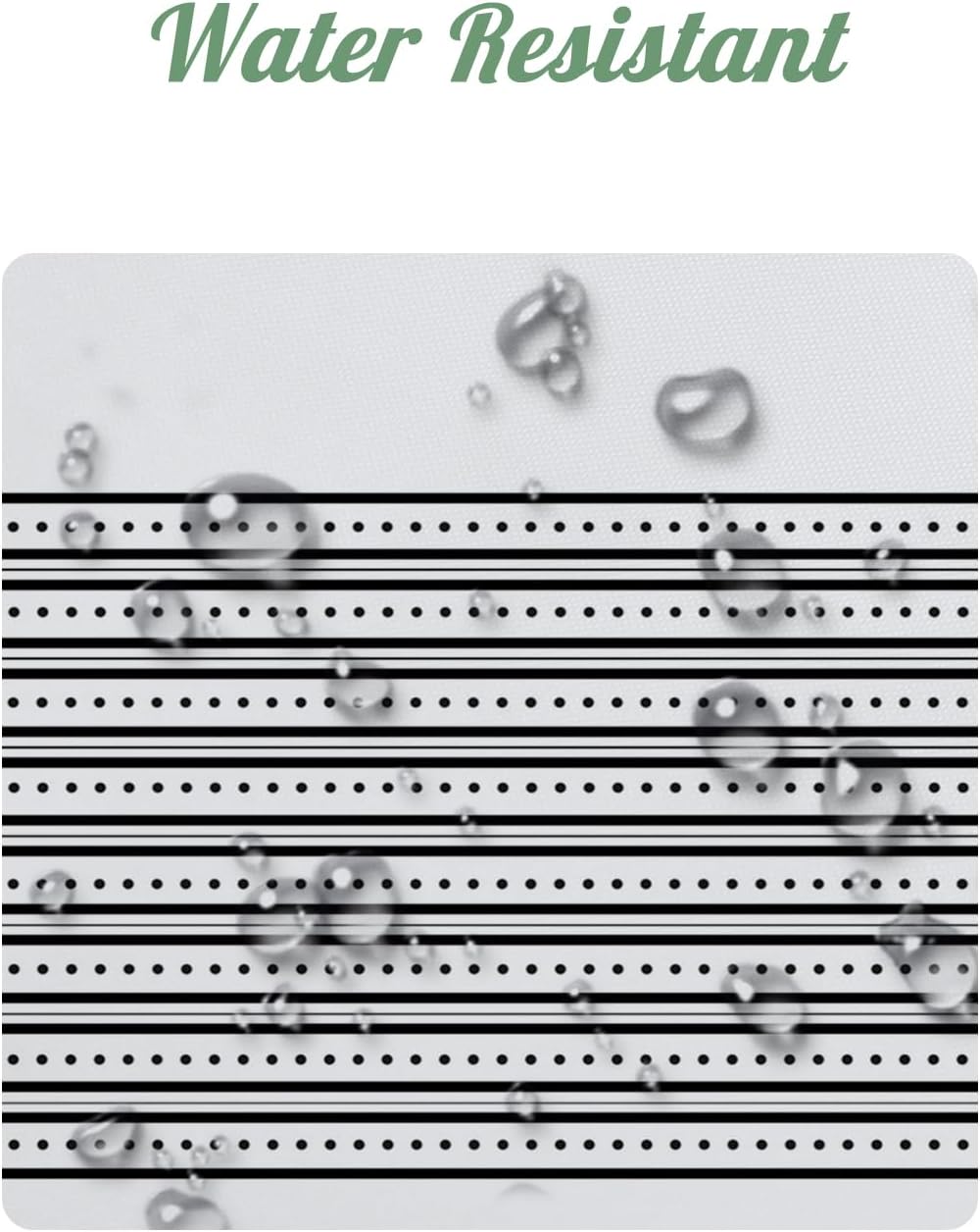 71x71 Inch Without Hook Striped Shower Curtain and Liner Set Black White Textured Snap in Shower Curtains for Bathroom Modern Trendy Polyester Cloth Bathroom Set