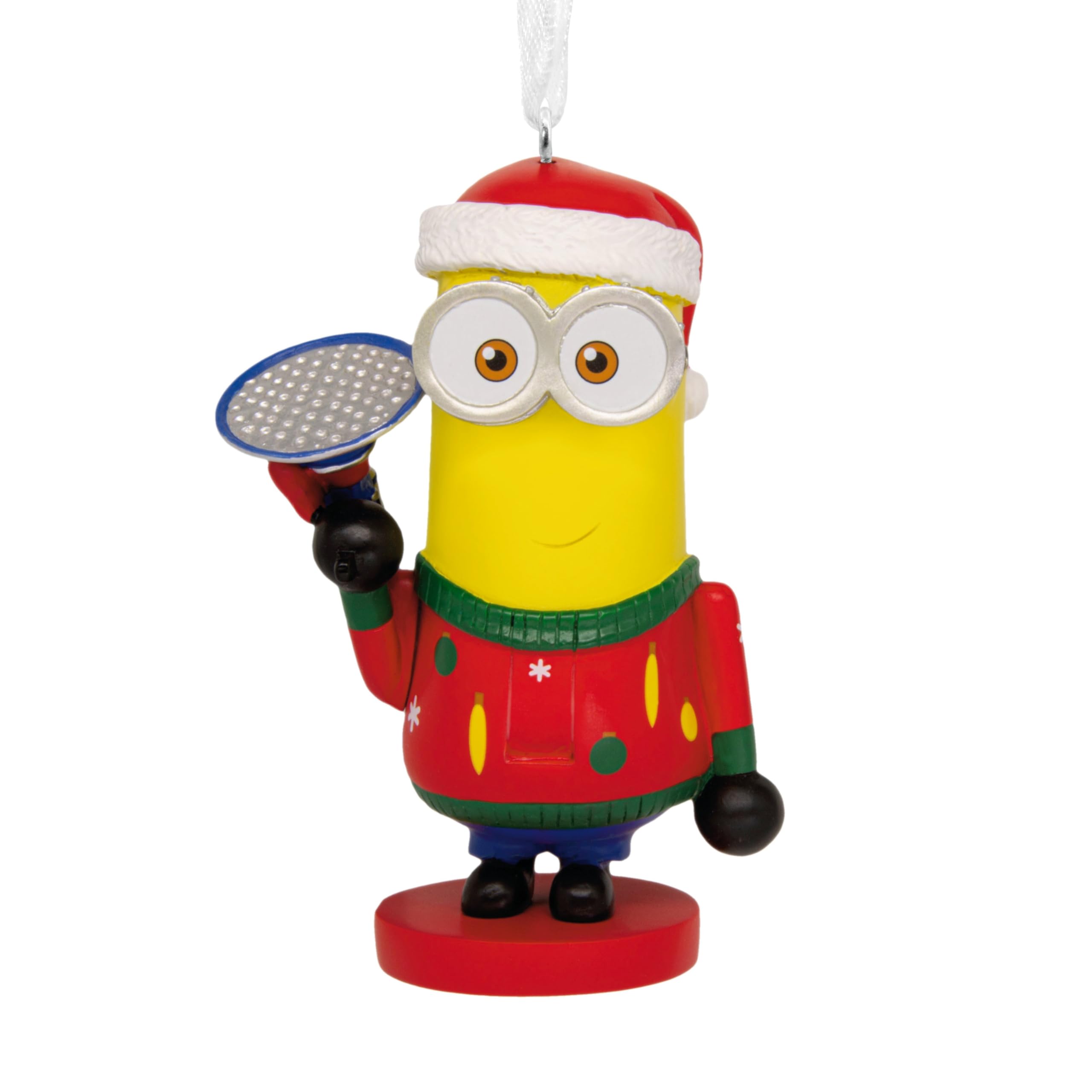 Hallmark Kevin the Minion Nutcracker Ornament, Tree Decoration, Collectible, Yellow, Red