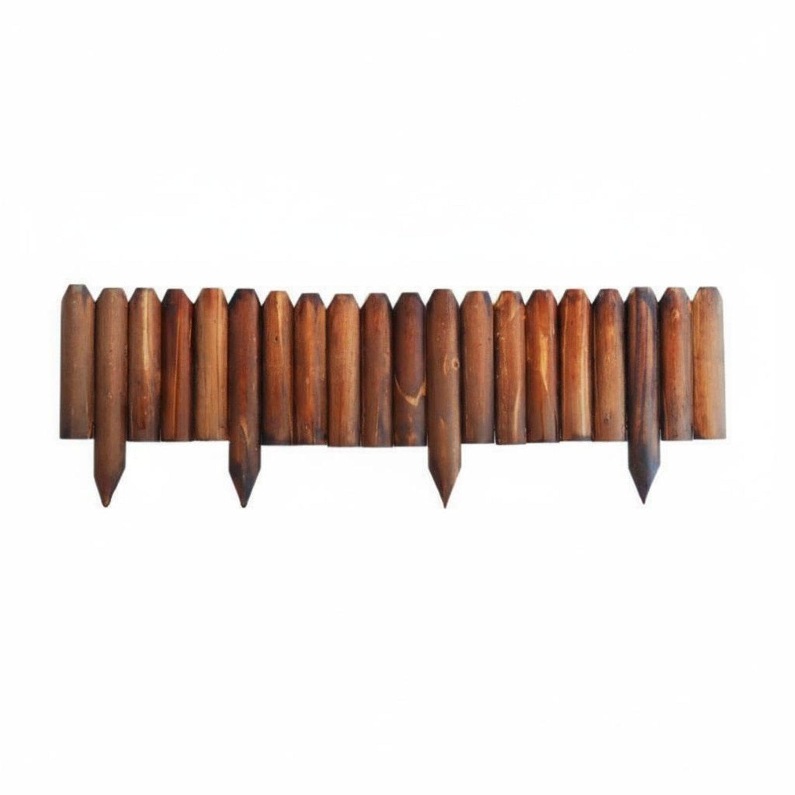 Wooden Lumber Bloom Bed Fence Soil Retaining Flexible Garden Border Fence Weather-Resistant Decorative Landscape Border for Gardeners, Backyard Insert F-t 40 * 120-image-4