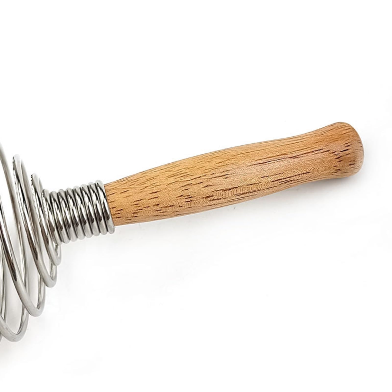 Varillas de Batir para Cocinar Batidor De Huevos De Acero Inoxidable, Mezclador De Crema con Mango De Roble, Cocina Casera, Batidor Manual De Harina De Huevo Huevos, Espumar, Batir