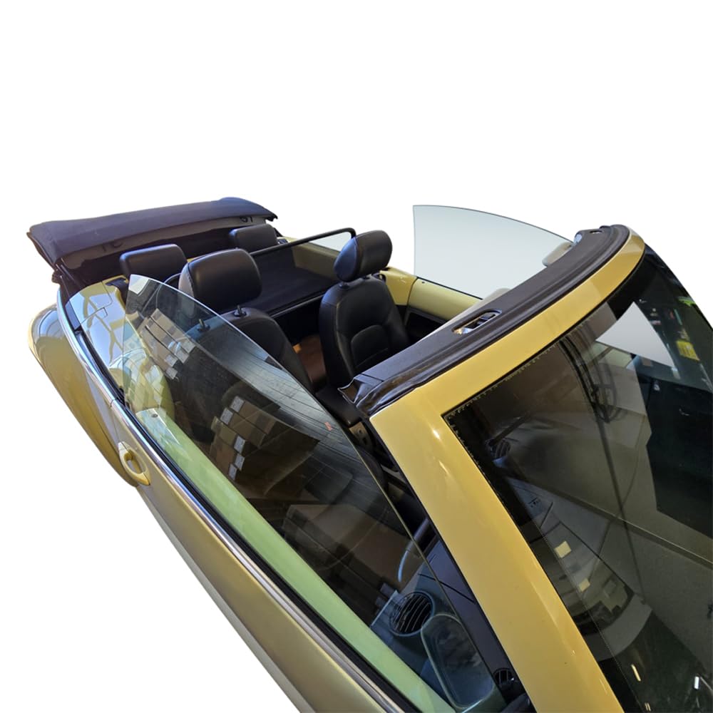 Aperta Filet Coupe-Vent Compatible avec Volkswagen New Beetle 1Y7 Noir Filet Anti-remous 100% sur Mesure OEM Qualité Windschott fabriqué aux Pays-Bas
