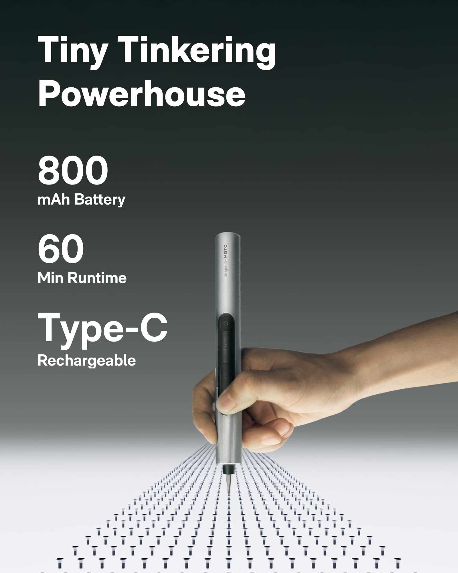 HOTO SNAPBLOQ S-A01 Juego de Destornillador Eléctrico de Precisión, 56 en 1 Mini Destornilladores con 3 Torque, Kit de Herramientas para Reparación de Electrónicos, Teléfonos, Portátiles y DIY