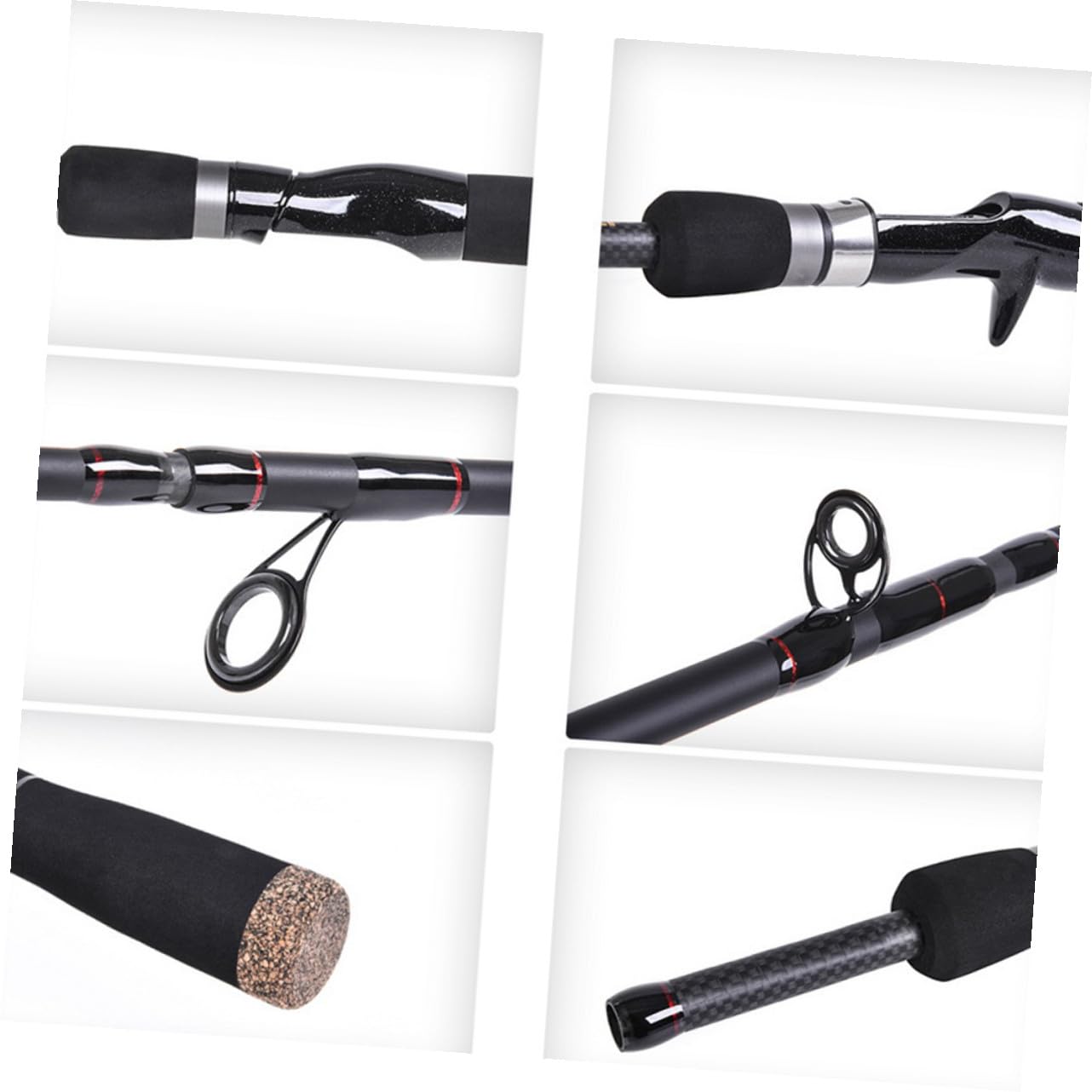 Happyyami 6 Esche per Canne da Pesca per Spigole Striate