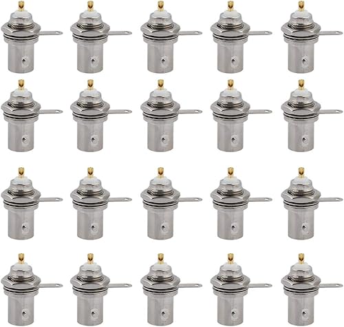 20PCS BNC Female Connectors - Panel Mount for Monitor Equipment, Professional Chassis Accessories, Female Bulkhead for Video Applications disponible en Yaxa Guatemala